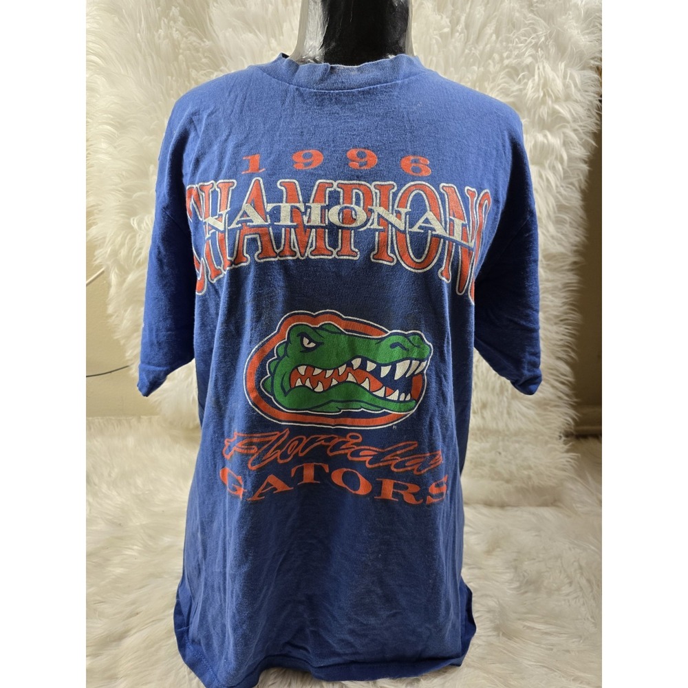 Florida Gators T Shirt Vintage Single Stitch 1996 National Champs Pro Player Lrg